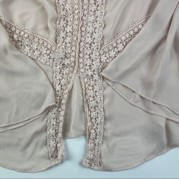 Surf Style Elum Blouse Womens Light Pink Flair Long Sleeve - Picture 6 of 9